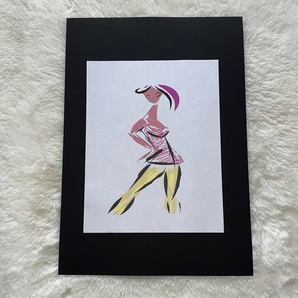 Digital book illustration print by me Sinta Margot book found on amazon handmade